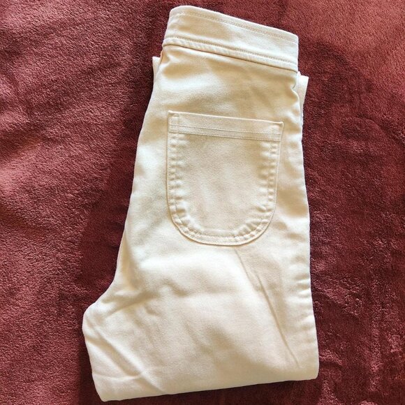 Original American Apparel High Waisted Skinny Jeans in Orange Cream. Size Small. - Picture 1 of 8